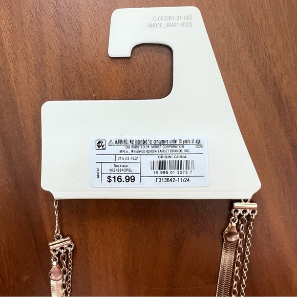 A New Day Gold and Red Layered Necklace - Picture 3 of 4